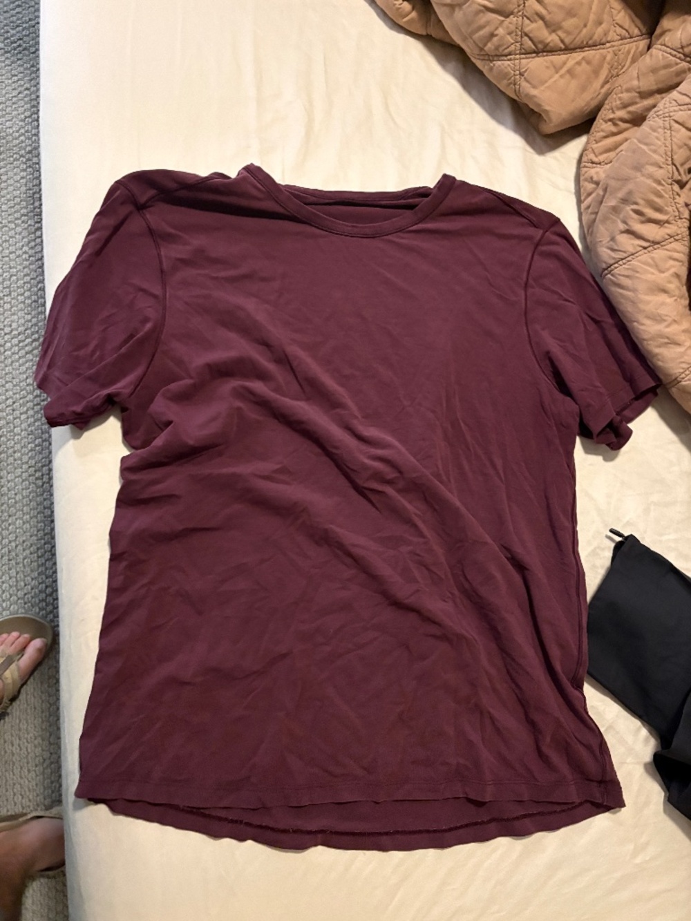 Lululemon Burgundy Performance T-Shirt